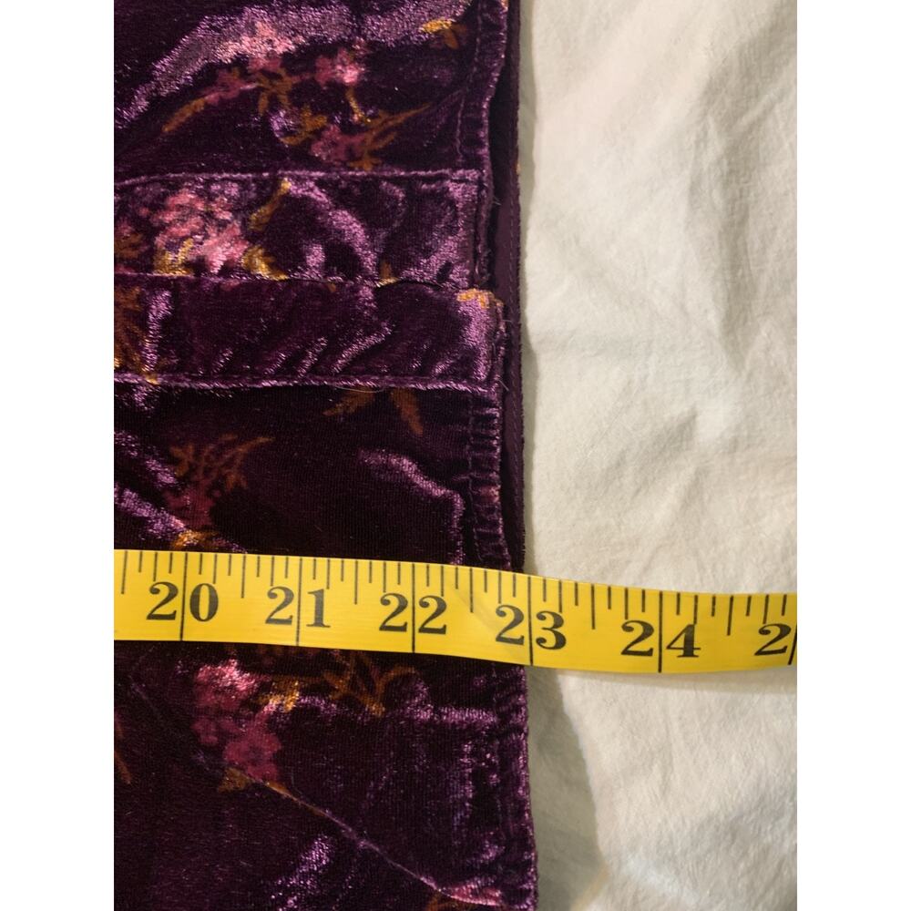 Anthropologie Pilcro Women's Size M The Keira Velvet Button Up Shirt Long Sleeve - Picture 5 of 11